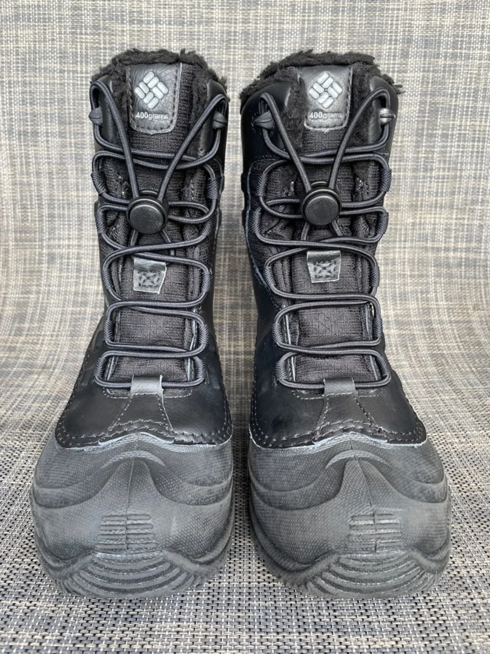 Columbia Kids Bugaboot Celsius waterproof winter boots in black Youth size 1